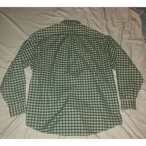 BROOKS BROTHERS‎ Size XL Contrast Gingham Check Button Down Front Shirt green - Picture 7 of 11
